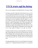 TTCK trước ngã ba đường