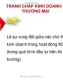 TRANH CHẤP KINH DOANH – THƯƠNG MẠI