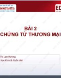 Bài giảng Thanh toán quốc tế: Bài 2 - TS. Hoàng Thị Lan Hương