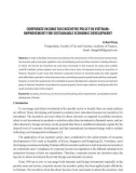 Corporate income tax incentive policy in Vietnam: Improvement for sustainable economic development