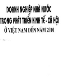 Phát triển kinh tế xã hội ở Việt Nam đến năm 2010 - Doanh nghiệp nhà nước: Phần 1