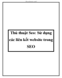 Thủ thuật Seo: Sử dụng các liên kết website trong SEO