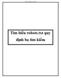 Tìm hiểu robots.txt quy định bọ tìm kiếm