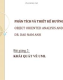 Bài giảng Phân tích và thiết kế hướng đối tượng: Bài giảng 2 - TS. Đào Nam Anh