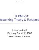 Networking Theory and Fundamentals - Lecture 4 & 5