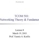 Networking Theory and Fundamentals - Lecture 8