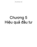 Bài giảng Kinh tế đầu tư - Chương 5: Hiệu quả đầu tư