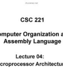 Lecture Computer organization and assembly language: Chapter 4 - Dr. Safdar Hussain Bouk