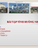 Bài tập tình huống luật kinh doanh