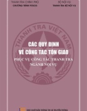 các quy định về công tác tôn giáo phục vụ công tác thanh tra ngành nội vụ: phần 1