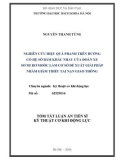 Tóm tắt Luận án Tiến sĩ Kỹ thuật cơ khí động lực: Nghiên cứu hiệu quả phanh trên đường có hệ số bám khác nhau của đoàn xe sơ mi rơ moóc làm cơ sở đề xuất giải pháp nhằm giảm thiểu tai nạn giao thông