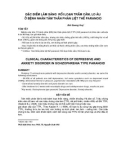Báo cáo y học: đặc điểm lâm sàng rối loạn trầm cảm, lo âu ở bệnh nhÂN TÂM THầN PHÂN LIệT thể paranoid