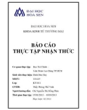 Báo cáo thực tập nhận thức: Ban Tài Chính Liên Đoàn Lao Động TP.Hồ Chí Minh