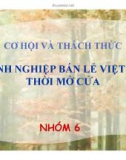 Thuyết trình: Cơ hội và thách thức doanh nghiệp bán lẻ Việt Nam thời mở cửa