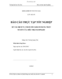 Báo cáo thực tập tốt nghiệp: Dịch vụ chăm sóc khách hàng trực tuyến của sinh viên Co.opmart