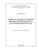 LUẬN ÁN TIẾN SĨ NGÀNH KHÍ TƯỢNG NGHIÊN CỨU TÁC ĐỘNG CỦA THAM SỐ HÓA ĐỐI LƯU ĐỐI VỚI DỰ BÁO MƯA BẰNG MÔ HÌNH HRM Ở VIỆT NAM 