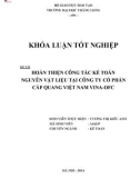 Khóa luận tốt nghiệp Kế toán: Hoàn thiện công tác kế toán nguyên vật liệu tại Công ty Cổ phần Cáp quang Việt Nam VINA-OFC