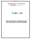 Luận văn: TỔNG QUAN VỀ DÂY CHUYỀN SẢN XUẤT GIẤY CỦA CÔNG TY GIẤY ĐỨC DƯƠNG