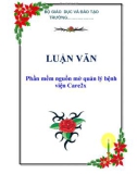 LUẬN VĂN: Phần mềm nguồn mở quản lý bệnh viện Care2x