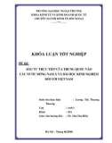 Khóa luận tốt nghiệp: Đầu tư trực tiếp của Trung Quốc vào các nước Đông Nam Á và bài học kinh nghiệm đối với Việt Nam