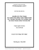 Luận văn Thạc sĩ Y học: Nghiên cứu tình trạng suy giảm chức nặng thận ở bệnh nhân suy tim mạn tính điều trị tại Bệnh viện Đa khoa Trung ương Thái Nguyên