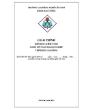 Giáo trình Kiểm toán (Nghề: Kế toán doanh nghiệp - Trình độ: Cao đẳng) - Trường Cao đẳng nghề Cần Thơ