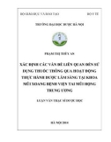 Luận văn Thạc sĩ Dược học: Xác định các vấn đề liên quan đến sử dụng thuốc thông qua hoạt động thực hành dược lâm sàng tại khoa Mũi xoang Bệnh viện Tai Mũi Họng Trung ương