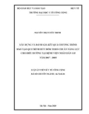 Luận án Tiến sĩ Y tế công cộng: Xây dựng và đánh giá kết quả chương trình đào tạo qui trình hút đờm theo chuẩn năng lực cho điều dưỡng tại Bệnh viện Nhân dân 115 năm 2017 - 2018