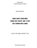 Luận văn Thạc sĩ Ngữ văn: Nghệ thuật châm biếm trong tiểu thuyết Một tỷ sáu của Trương Hiền Lượng