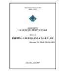 Giáo trình Luật hành chính Việt Nam: Phần 2 - TS. Phan Trung Hiền