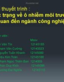 Đề tài thuyết trình: Thực trạng về ô nhiễm môi trường liên quan đến ngành công nghiệp ô tô