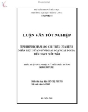 Khóa luận tốt nghiệp Cử nhân điều dưỡng: Tình hình chăm sóc chi trên của bệnh nhân liệt nửa người giai đoạn cấp do tai biến mạch máu não