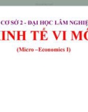 Bài giảng Kinh tế vi mô 1 - Đại học Lâm Nghiệp (Cơ sở 2)