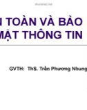 Bài giảng An toàn và bảo mật thông tin - Ths. Trần Phương Nhung