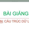 Bài giảng môn Cấu trúc dữ liệu - Chương 1: Tổng quan về cấu trúc dữ liệu và giải thuật