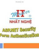 Bài giảng ASP.NET Security Form Authentication