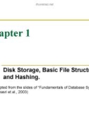 Database Management Systems: Chapter 1 - Disk Storage, Basic File Structures, and Hashing