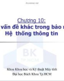 Bài giảng Bảo mật hệ thống thông tin: Chương 10 - ĐH Bách khoa TP HCM