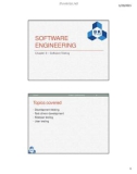 Software Engineering: Chapter 9 - Software Testing