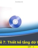 Bài giảng OOAD - Chủ đề 7: Thiết kế tầng dữ liệu