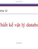 Bài giảng Hệ cơ sở dữ liệu: Chương 12 - Trần Thị Kim Chi