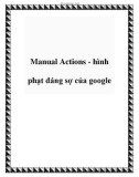 Manual Actions - hình phạt đáng sợ của google