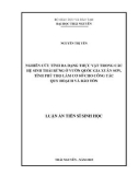 Luận án Tiến sĩ Sinh học: Nghiên cứu tính đa dạng thực vật trong các hệ sinh thái rừng ở Vườn Quốc gia Xuân Sơn, tỉnh Phú Thọ làm cơ sở cho công tác quy hoạch và bảo tồn