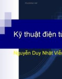 Kỹ thuật điện tử ( Nguyễn Duy Nhật Viễn ) - Chương 3