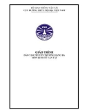 Giáo trình đào tạo thuyền trưởng hạng ba môn Kinh tế vận tải - Cục Đường thủy nội địa Việt Nam