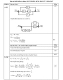Đáp án đề thi học kỳ I năm học 2016-2017 môn Điều khiển tự động - ĐH Sư phạm Kỹ thuật