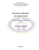 Bài giảng Lý thuyết ô tô - ĐH Bách Khoa Đà Nẵng