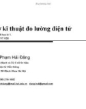 Bài giảng Cơ sở kĩ thuật đo lường điện tử: Chương 1 - TS. Phạm Hải Đăng