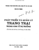 Mô hình phát triển và quản lý trang trại trong kinh tế thị trường: Phần 1