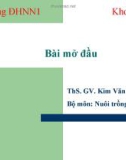 Bài giảng Nuôi trồng thủy sản - Ths. Kim Văn Vạn